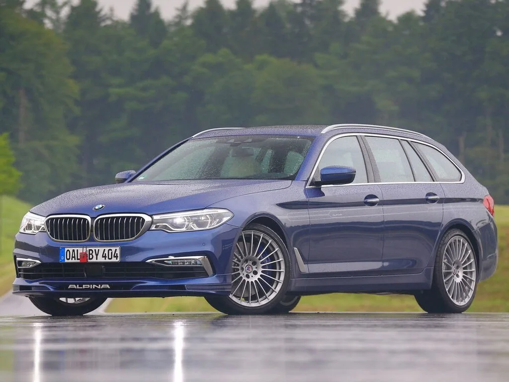 Фото Alpina B5 (2023) — вид спереди, фото 7. Анфас: решётка, форма фар и бампер — по ним модель и узнают на дороге Alpina B5 (2023) — вид спереди, фото 7