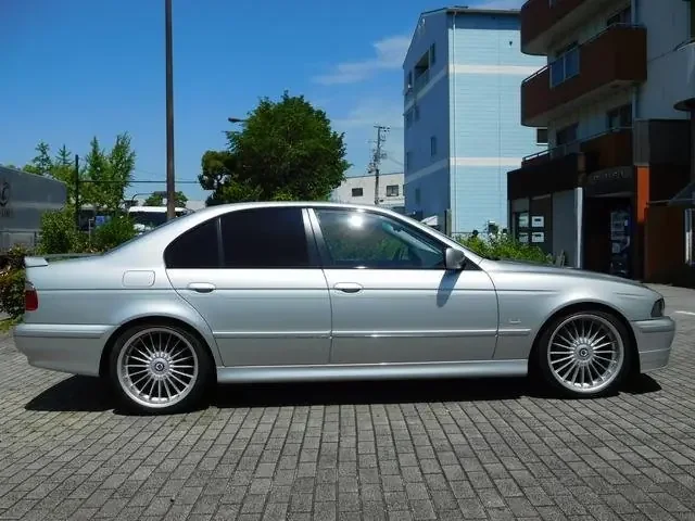 Фото Alpina D10 (2003) — вид сбоку, фото 3. Профиль в движении: пропорции кузова на ходу Alpina D10 (2003) — вид сбоку, фото 3