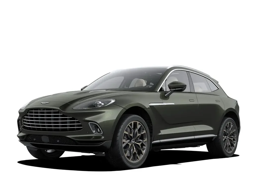 Фото Aston Martin DBX (2022) — вид спереди, фото 2. Передняя часть крупно: рисунок ходовых огней и воздухозаборники Aston Martin DBX (2022) — вид спереди, фото 2