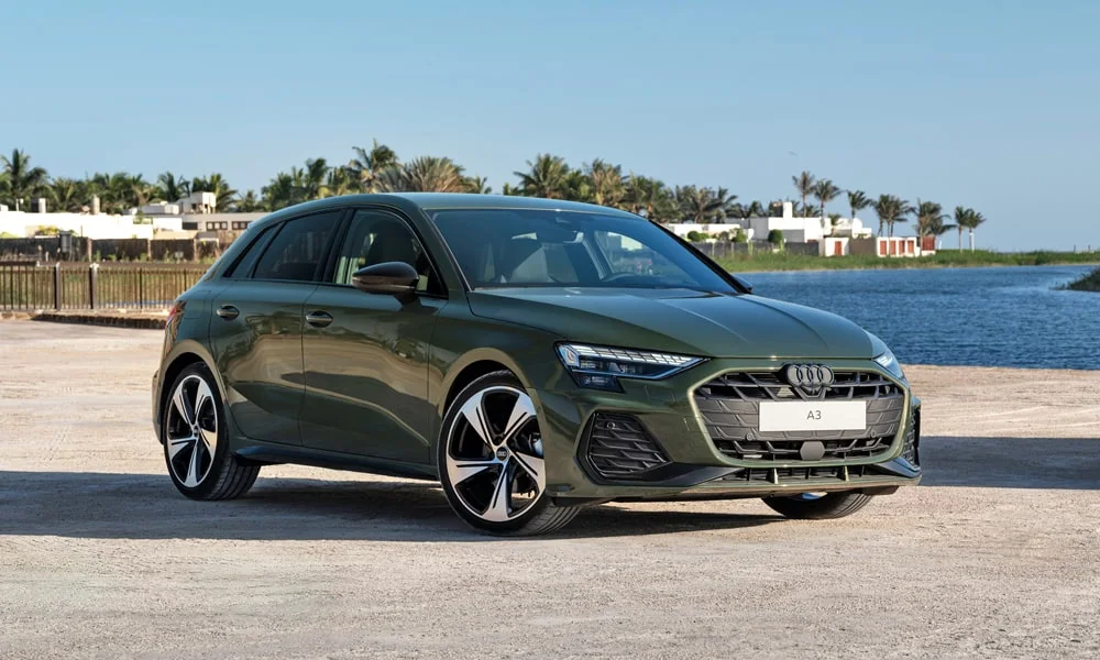 Фото Audi A3 Sportback — вид спереди, фото 4. Оптика, решётка и бампер — первое впечатление о модели Audi A3 Sportback — вид спереди, фото 4