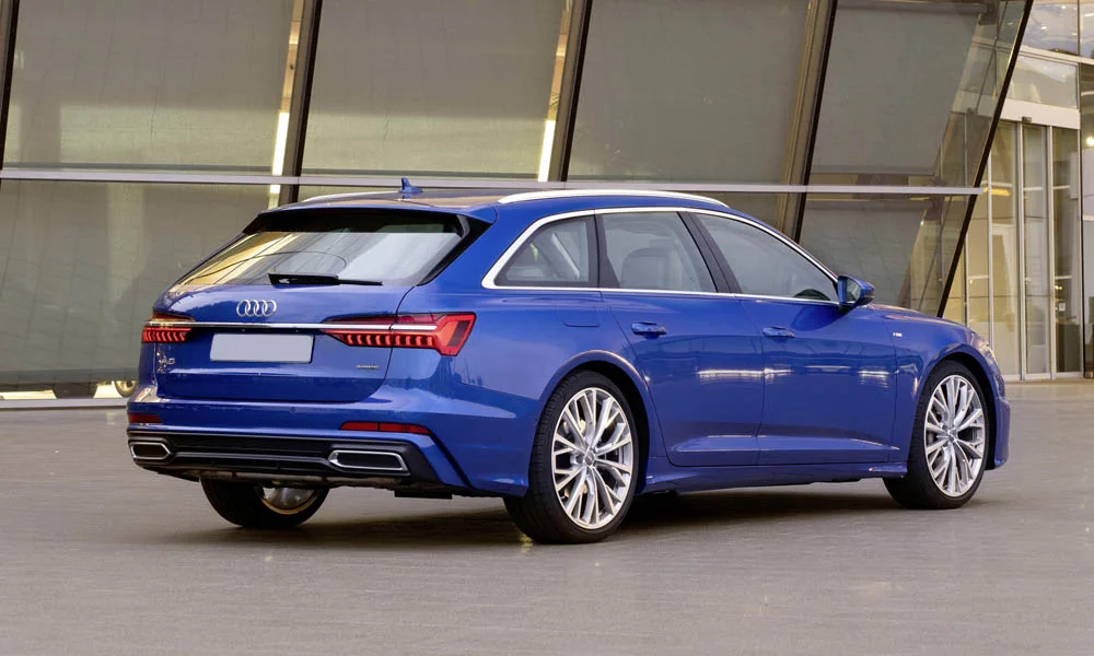 Фото Audi A6 Avant — вид сзади, фото 5. Графика фонарей, бампер и оформление пятой двери Audi A6 Avant — вид сзади, фото 5