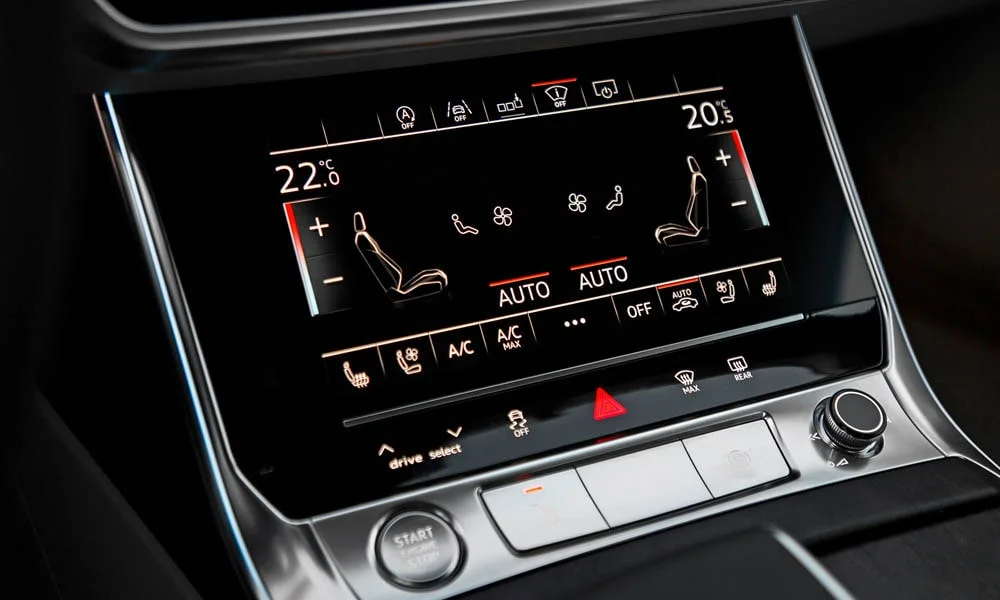Фото Audi A6 — экран мультимедиа, фото 2. Интерфейс медиасистемы крупным планом Audi A6 — экран мультимедиа, фото 2