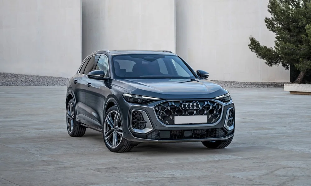 Фото Audi Q5 (2024) — вид спереди, фото 5. Оптика, решётка и бампер — первое впечатление о модели Audi Q5 (2024) — вид спереди, фото 5