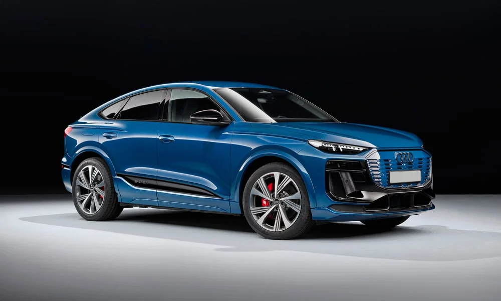 Фото Audi SQ6 Sportback e-tron (2024) — вид спереди, фото 5. Оптика, решётка и бампер — первое впечатление о модели Audi SQ6 Sportback e-tron (2024) — вид спереди, фото 5
