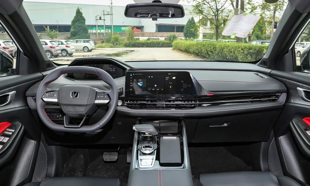 Фото Changan UNI-S (2022) — передняя панель. Компоновка экранов, дефлекторов и консоли Changan UNI-S (2022) — передняя панель
