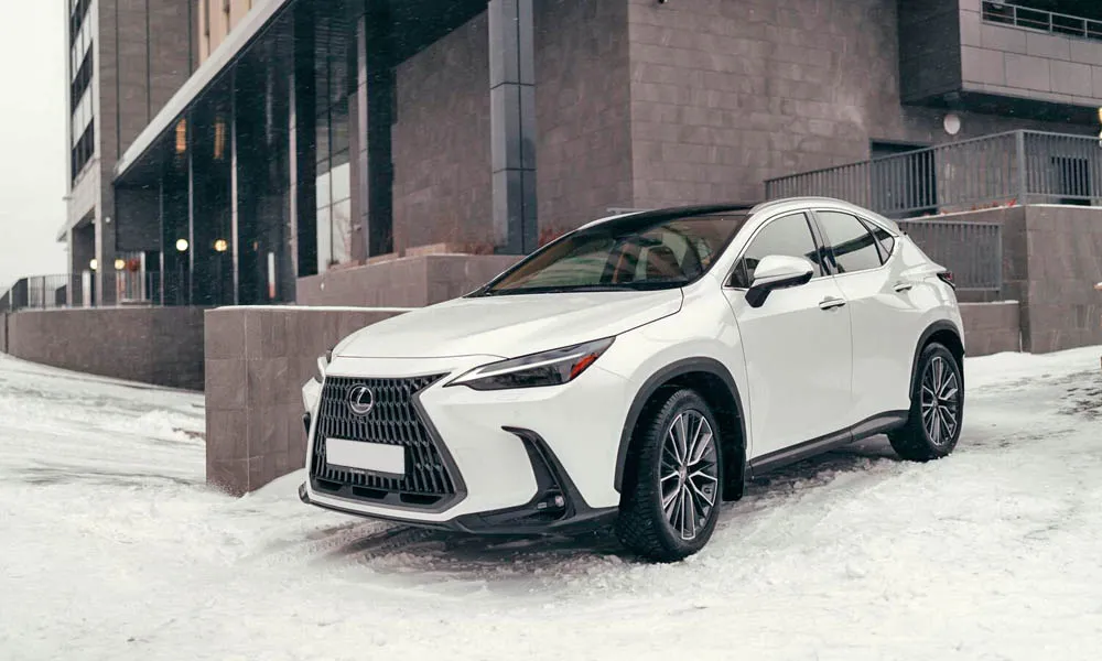 Фото Lexus NX 250 — вид спереди, фото 8. Оптика, решётка и бампер — первое впечатление о модели Lexus NX 250 — вид спереди, фото 8